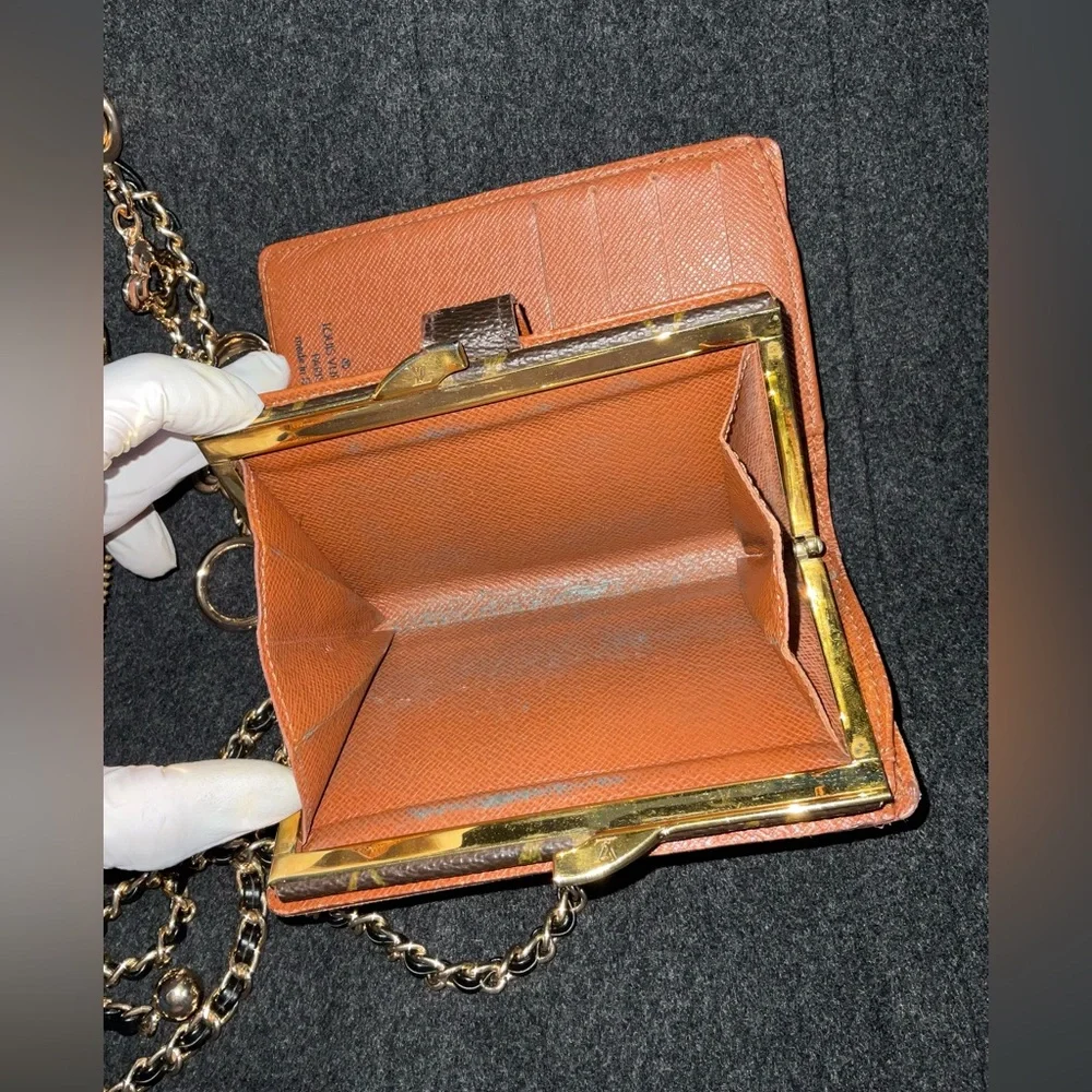 ✅LV CLUTCH+KISSLOCK WALLET AUTHENTIC DEAL LOUIS VUITTON - Picture 13 of 14